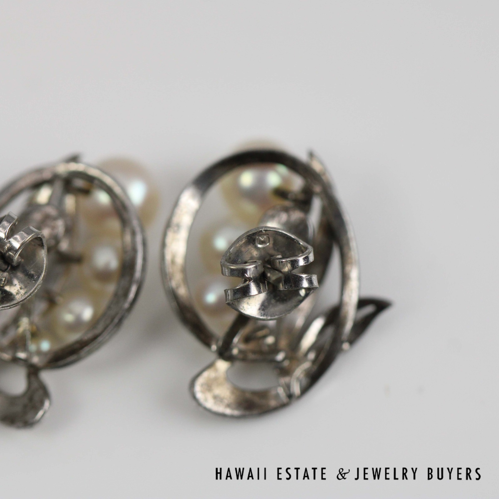 Mikimoto Sterling Silver Cultured Pearl Earrings - Image 7