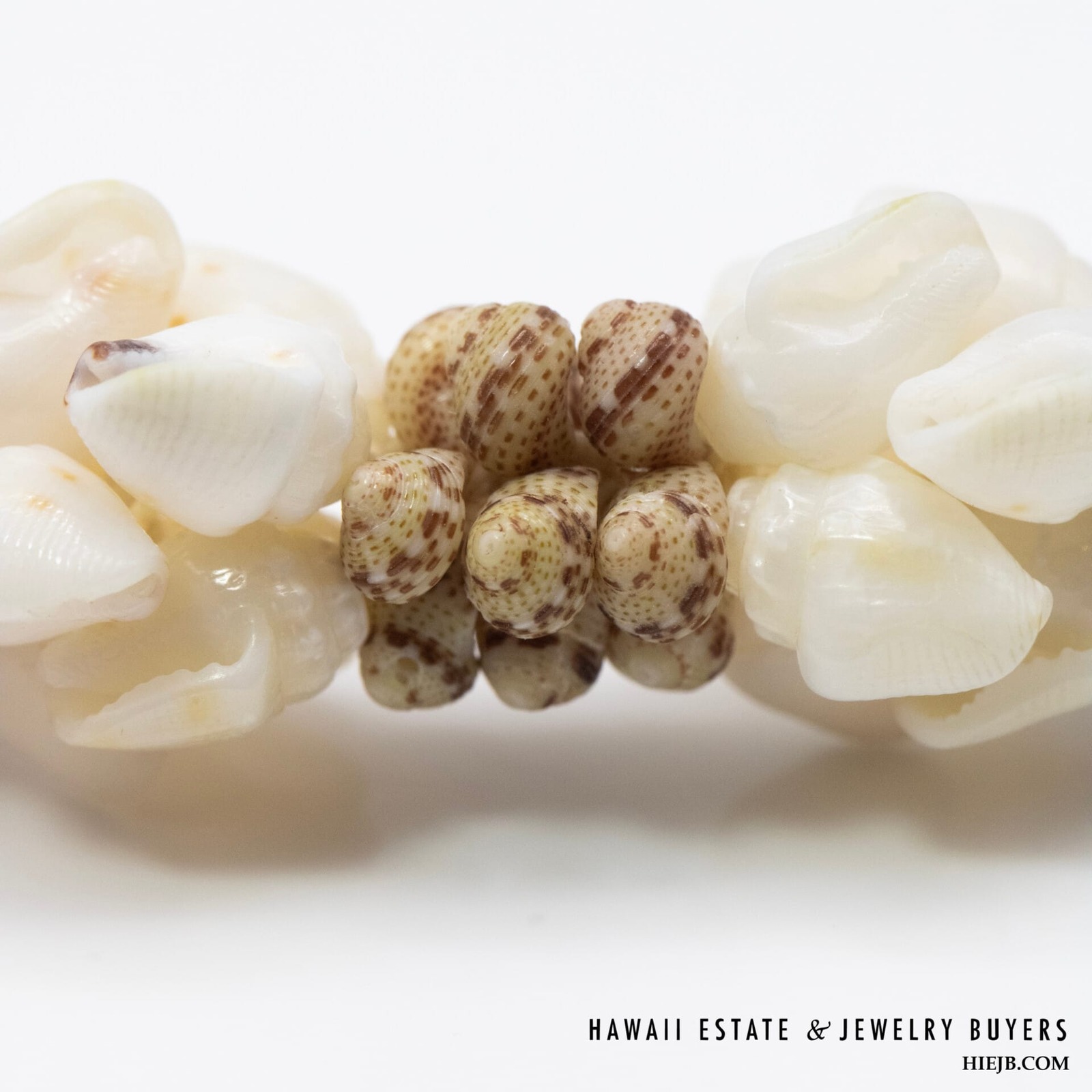 Ni'ihau Shell Lei Pua Kalaunu 22.5 Inch with Earrings - Image 6