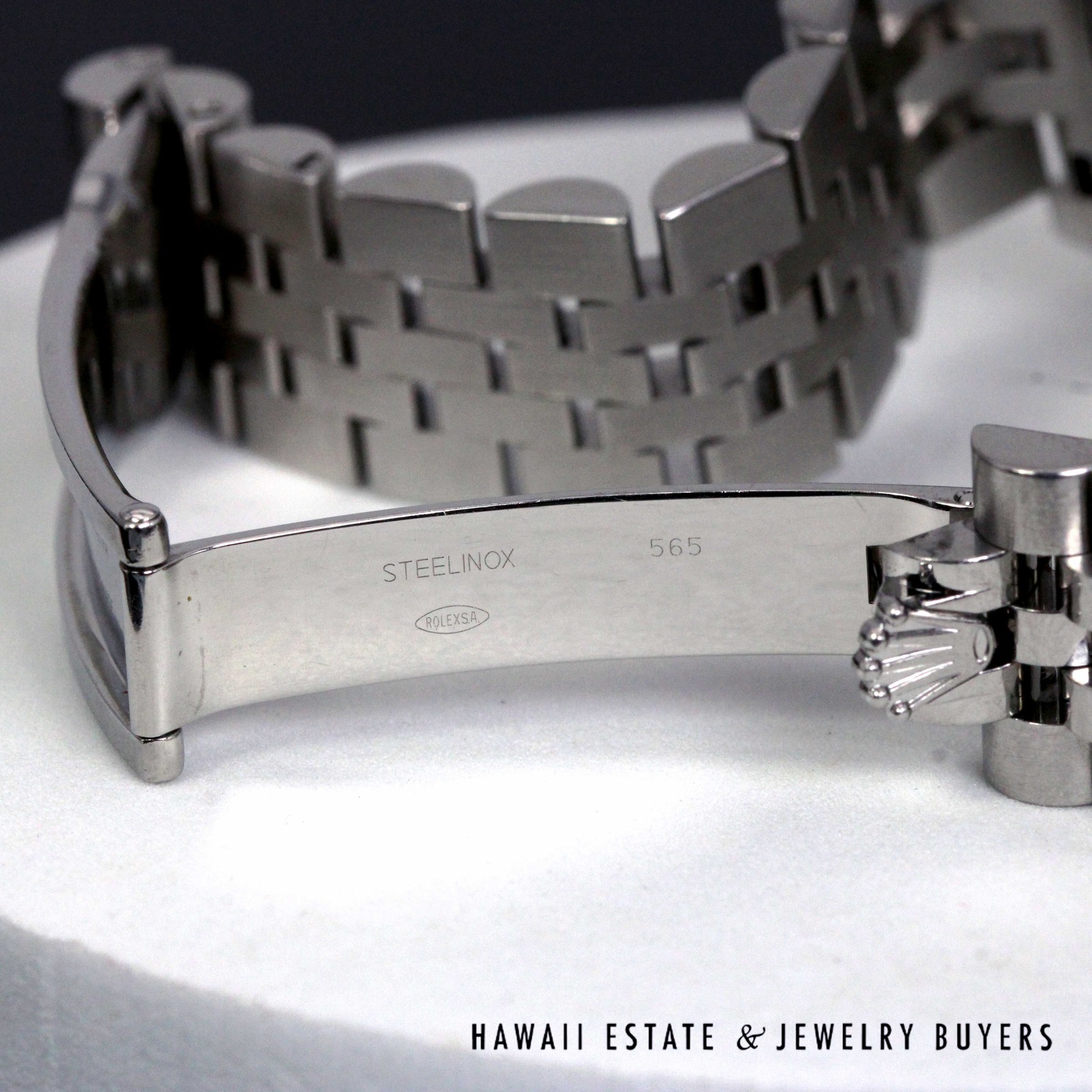 Rolex 31mm Salmon Dial Roman Numeral Jubilee Watch REF 178274 Stainless Steel Circa 2011-2019 With Box - Image 11