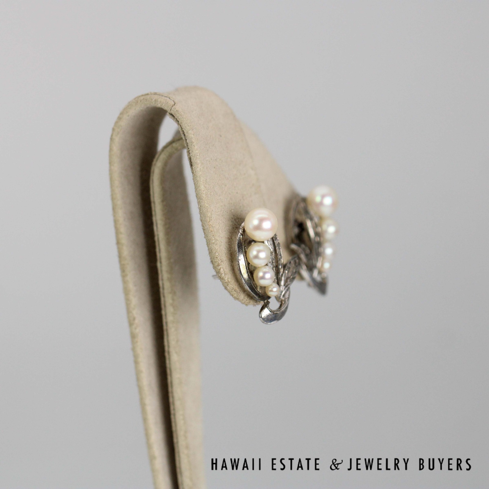 Mikimoto Sterling Silver Cultured Pearl Earrings - Image 4