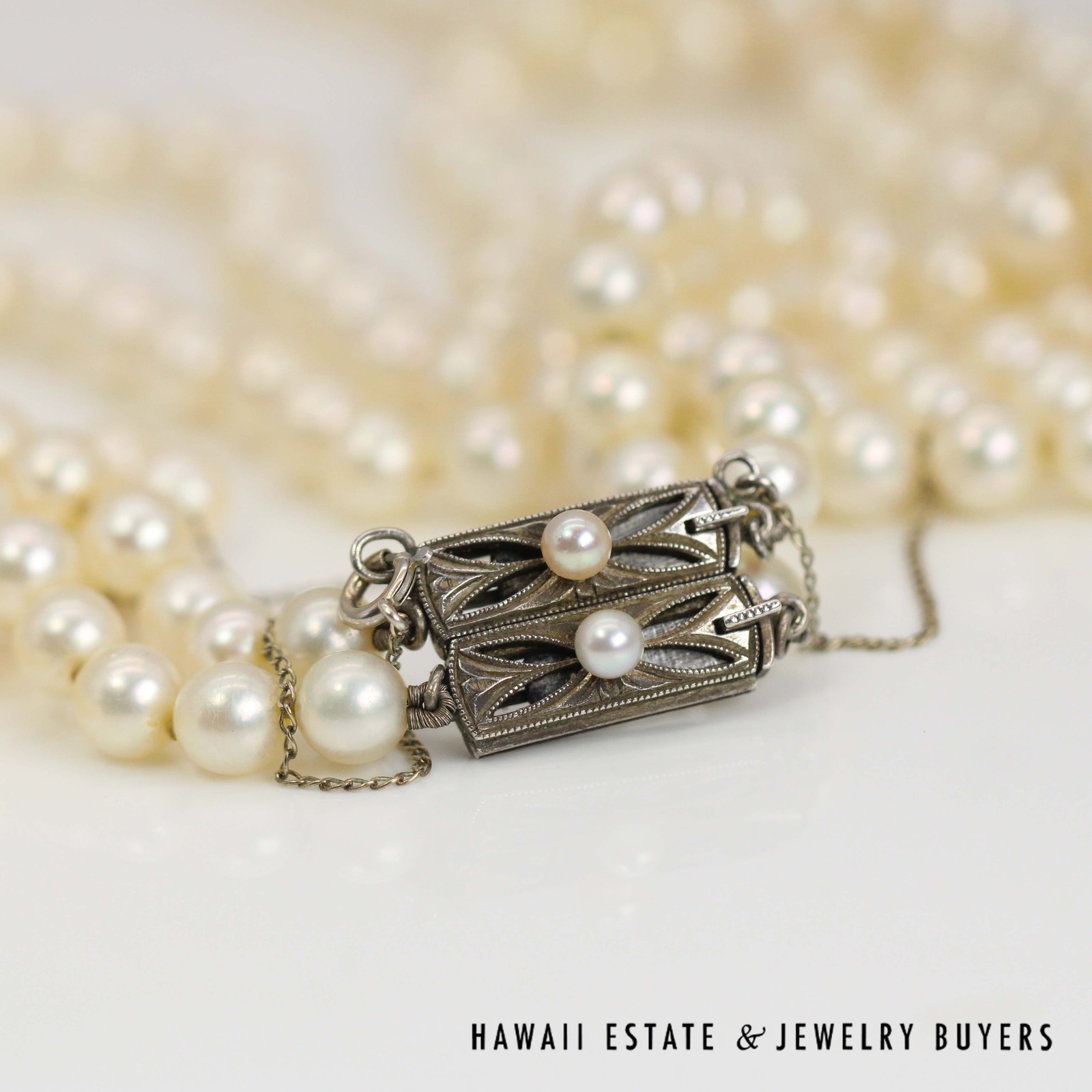 Vintage 1960 Mikimoto Double Pearl Strand (Separates to Two Single Strands) - Image 3