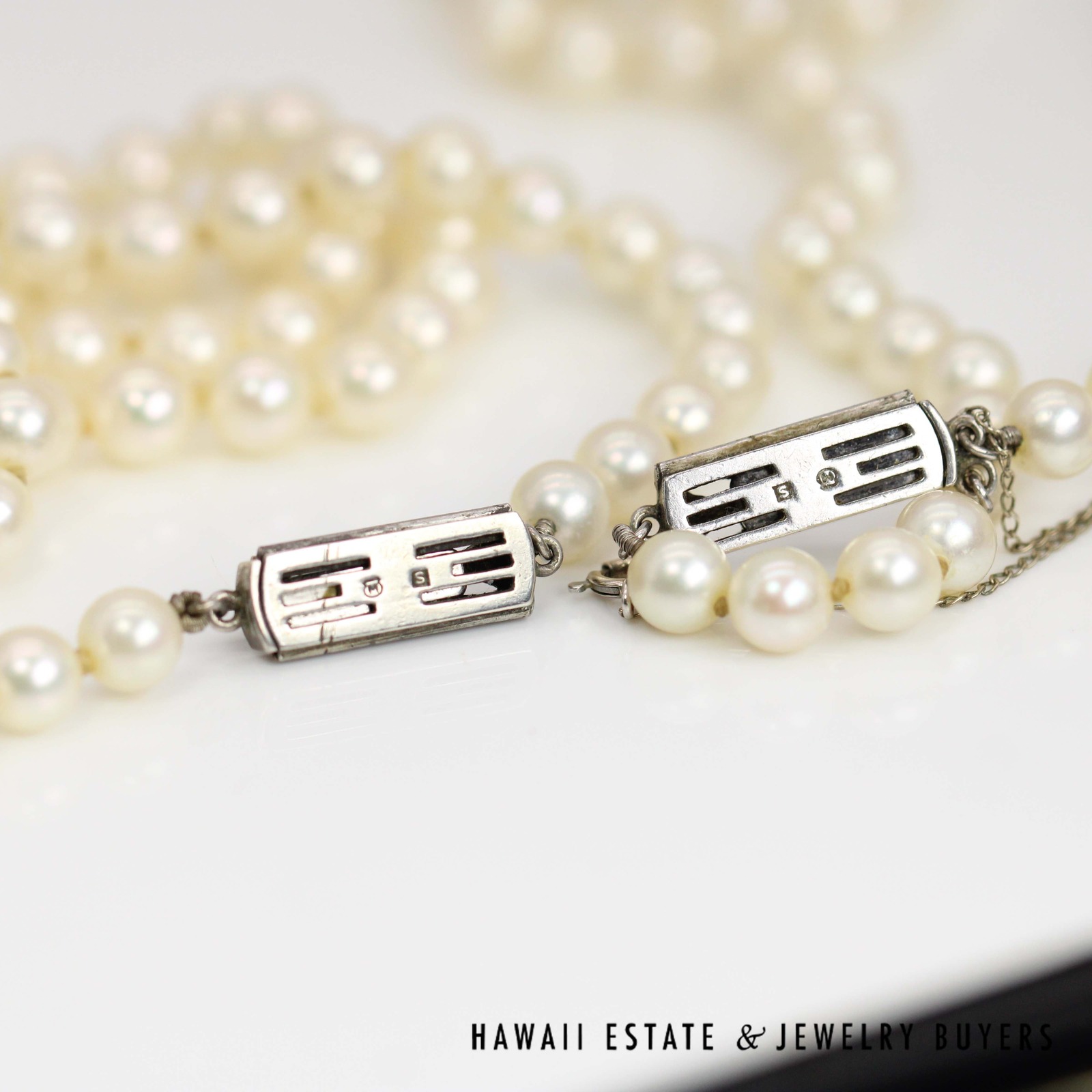 Vintage 1960 Mikimoto Double Pearl Strand (Separates to Two Single Strands) - Image 5