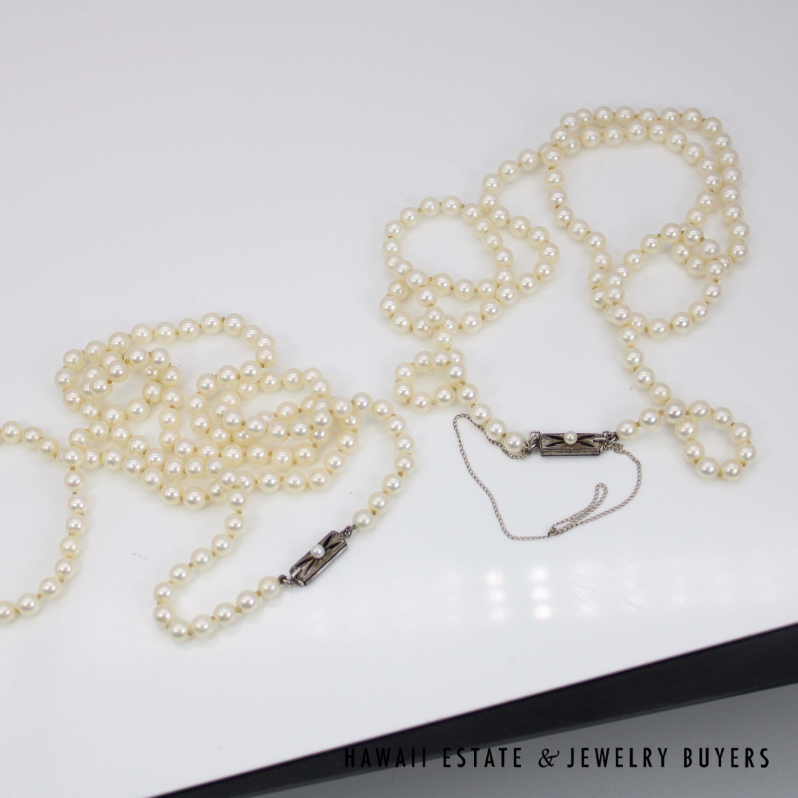Vintage 1960 Mikimoto Double Pearl Strand (Separates to Two Single Strands) - Image 7