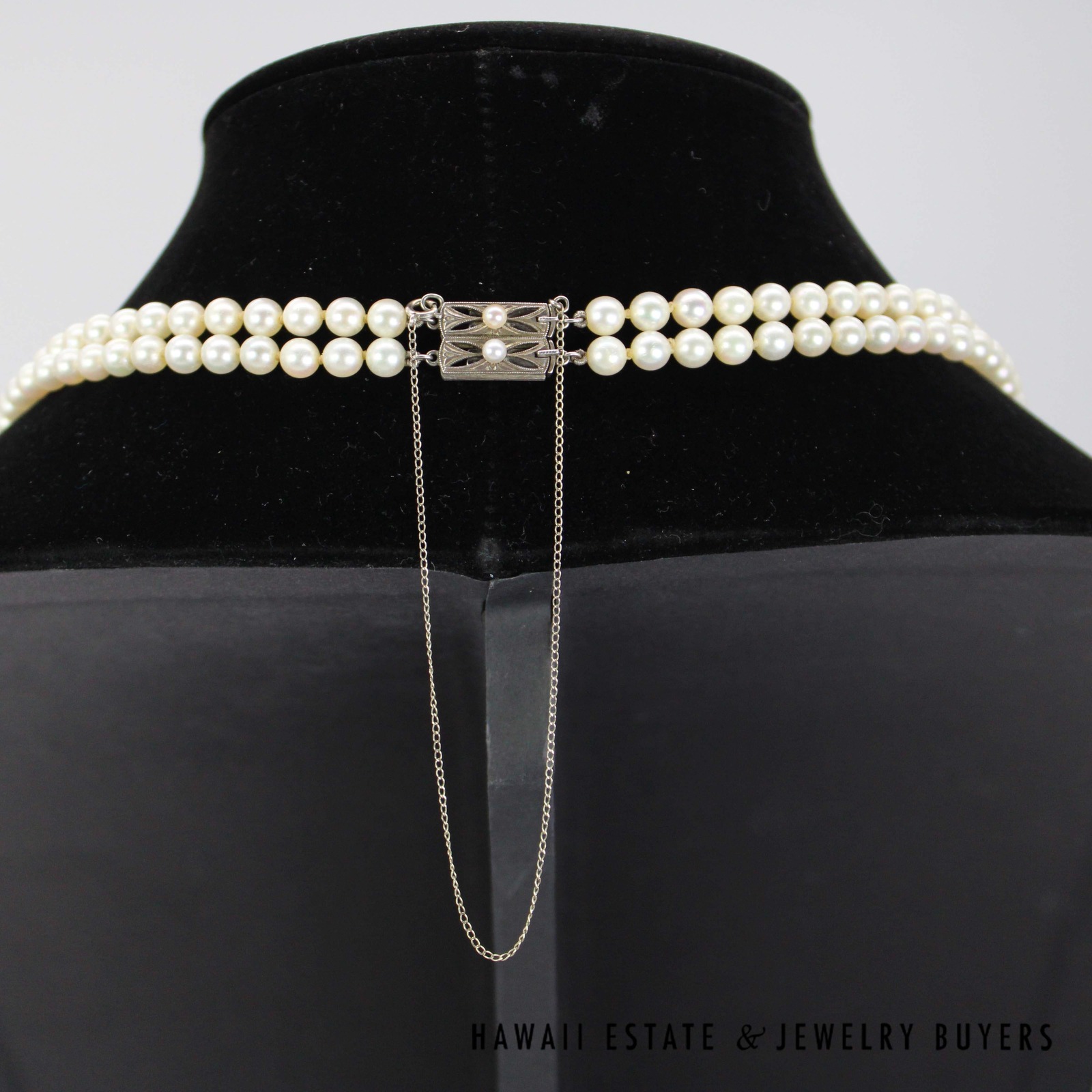 Vintage 1960 Mikimoto Double Pearl Strand (Separates to Two Single Strands) - Image 2