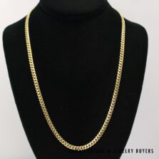 41.9g 14KYG 4.8mm Cuban 22" Chain