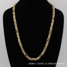 265.6g 14K Yellow Gold Milano 10mm 31" Chain Necklace