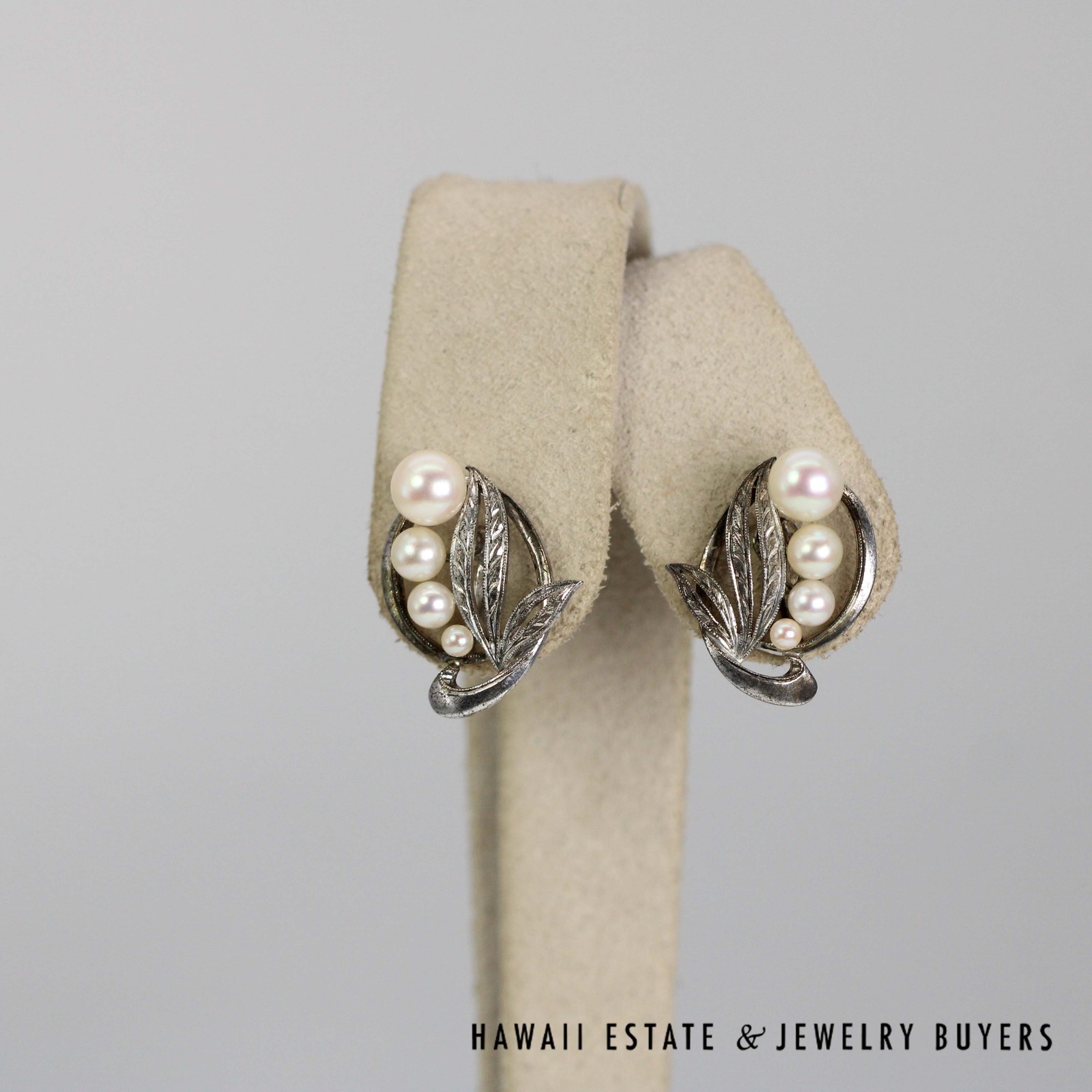 Mikimoto Sterling Silver Cultured Pearl Earrings - Image 3