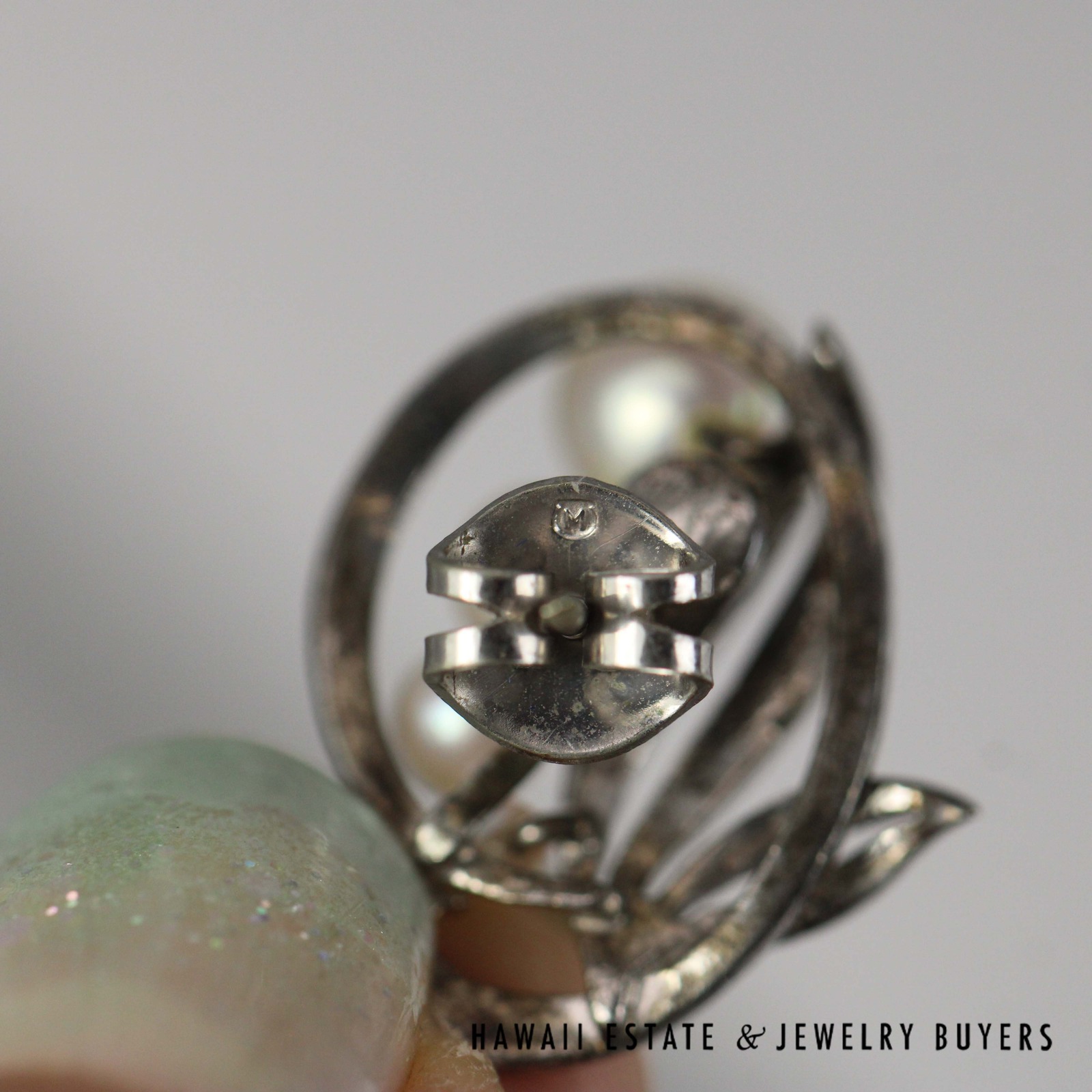 Mikimoto Sterling Silver Cultured Pearl Earrings - Image 8