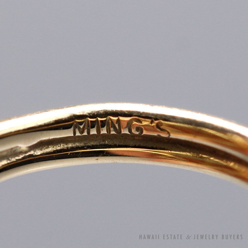 Ming's mark inside the ring band.